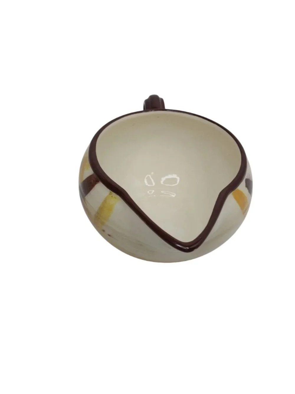 Vernon Kilns California Vernonware Organdie Gravy Boat Plaid USA MCM